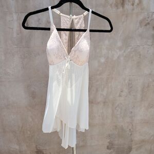 Fiorentina negligee baby doll pink and cream